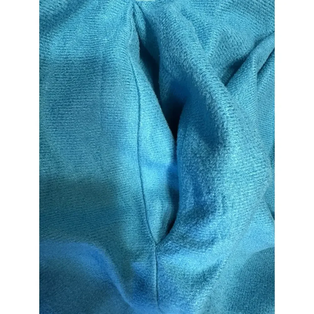 Vintage Moodsetter Nightgown Robe House Coat Blue Cottage Victorian Zip Sz.Small